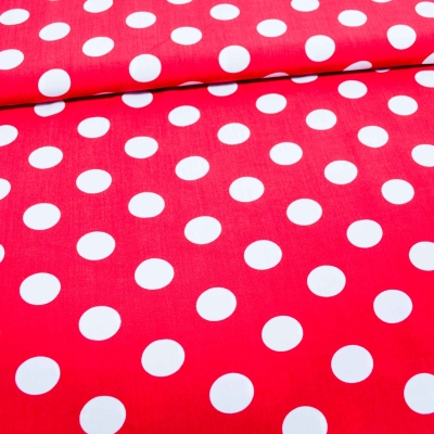 Noteboom 17219-015 Viskose Punkte rot-weiß Punkteviskose Viscose mit Punktemuster Viskosestoff rot weiße Punkte roter Viskosestoff mit weißen Punkten weich-fließender Viskose nähen selber nähen Blusenstoff nähen macht glücklich