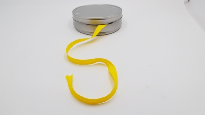 Zitronengelb zitronengelbes Schrägband Einfassband in Gelb-Schrägbänder Band zum Einfassen einfassen umsäumen Maskenschrägband