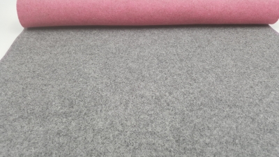 Wollfilz 3 mm Filz, zweifarbig, zweifarbiger Filz grau-rosa, Rolls 45 x100 cm