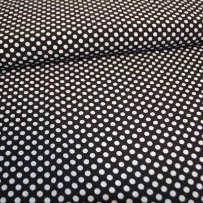 Chiffon Schwarz Weiß Punkte Punkte  Chiffon Chiffon Chifon Polyester Polyester Chiffon schwarz weiß Punkte Polyester Polyester Chiffon Blusenstoff