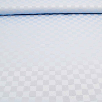 hellblau  hellblaue Tischdeckenstoff Tischdecke mit Karos Karo Tischdecke acrylversiegelt, beschichteter Stoff, Beschichtete Baumwolle, beschichtetes Baumwoll- Polyester Gemisch beschichtet  hellblau Dama Opale