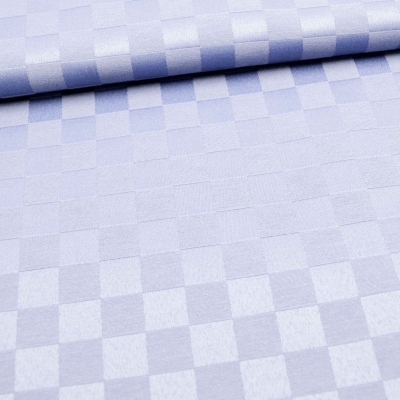 Dama Opale hellblau hellblau Tischdeckenstoff hellblau kariert Karo  Tischdeckenstoff Tischdecke mit Karos Karo Tischdecke Baumwollgemisch Baumwoll- Polyester Gemisch hellblau mit Karos  Vorhang Vorhänge