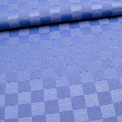 Dama Opale blau blauer Tischdeckenstoff blau kariert Karo  Tischdeckenstoff Tischdecke mit Karos Karo Tischdecke Baumwollgemisch Baumwoll- Polyester Gemisch blau mit Karos Vorhang Vorhänge