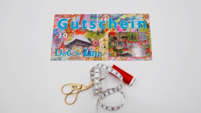 Gutschein Ladengutschein Stoffgutschein Gutscheingeschenk Nähgutschein nähen Geschenkgutschein Stoffgeschäft