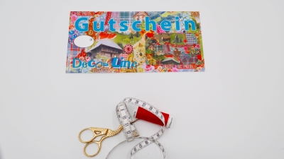 Gutschein Ladengutschein Stoffgutschein Gutscheingeschenk Nähgutschein nähen Geschenkgutschein Stoffgeschäft