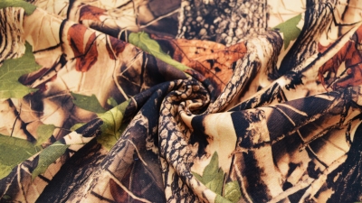 Tarnstoff Camouflage Waldstoff Baumwoll-Jersey Waldmotiv Jersey