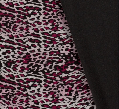 Romanit Romanitjersey Leo Leoprint Leo Print Fuchsia Grau