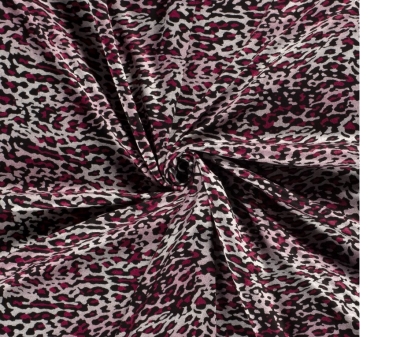 Romanit Romanitjersey Leo Leoprint Leo Print Fuchsia Grau