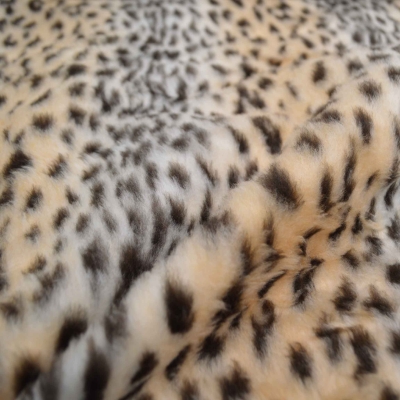 Leo Leopard Kurzhaarfellimitat Plüsch Leo Plüschstoff Plüschstoff Leopard Kunstfell Fellstoff Kunstfell Plüsch Leopardenplüsch