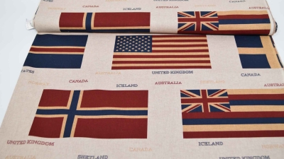flagge Länderflagge Island Canada USA Norwegen USA Australien England  Länderflaggen Polsterstoff  Dekostoff  Möbelbezugsstoff Tischdeckenstoff Kissenstoff  Flaggenstoff Stoff mit Flaggen
