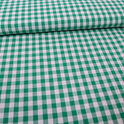 Karos weiß grün Landhaus Landhausstil weiß grüne Karos Karostoff Stoff kariert Baumwolle mit Karomuster weiß und grün weiß grün