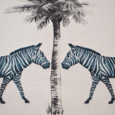 1528-Panel Zebras Panel Panel mit Zebras und Palme Zebra Zebras Palme Palme Sommer Panel  Kissen Panel Panel Taschen  Summer Kissen