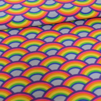 graue Rainbows Regenbogen Regenbögen Rainbow rainbow Regenbogenersey  grau Regenbogen Regenbogen Kinderjersey Jerseyn Kinderjersey Regenbogenfarben grau Jersey für Babys Jerseystoff Baumwolljersey Regenbogen