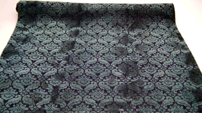 Tweed Rialto dunkelgrau roter schwarzer Wollfilz mit Paisley Prägung, bedruckter Filz mit Blumendruck ornamente - Ranken - Filz - Filz 3mm dick - Wollfilz - Filz aus Schurwolle - Schurwollfilz 3mm dick - Felt - Bastelfilz 3mm bedruckt violett schwarz rot