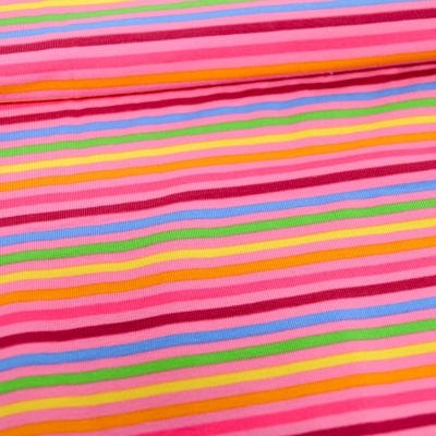 Streifen Stripes stripes Streifenjersey Ringeljersey gestreift pink regenbogen Regenbogen Streifen Kinderjersey Jerseyn Kinderjersey mit Streifen pink Jersey für Babys Jerseystoff Baumwolljersey gestreift Streifen  Regenbogen