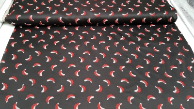 Bollenhut Bollenhüte Bollenhut Taft Polyester Taft Bollenhut Microfaser Bollenhut Jacquard Stoff Bollenhutstoff Stoff mit Bollenhut Stoff mit Bollenhüten Schwarzwaldstoff Trachtenstoff Schwarzwälder Stoff Deco-Line Eigenproduktion