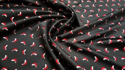 Bollenhut Bollenhüte Bollenhut Taft Polyester Taft Bollenhut Microfaser Bollenhut Jacquard Stoff Bollenhutstoff Stoff mit Bollenhut Stoff mit Bollenhüten Schwarzwaldstoff Trachtenstoff Schwarzwälder Stoff Deco-Line Eigenproduktion