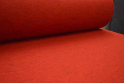 Wollfilz rot meliert 3mm stark rot melierter Wollfilz reine Schurwolle 100 % rot melange