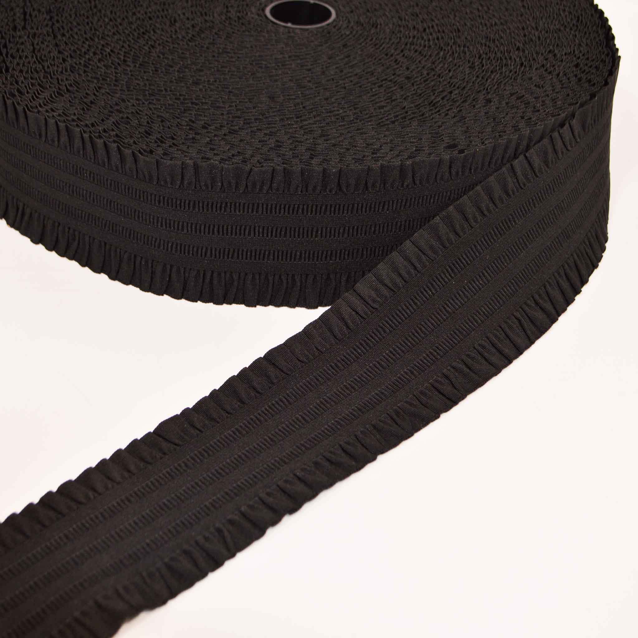 Deco-Line - schwarzer Gummi schwarzes Gummiband 5mm für Masken