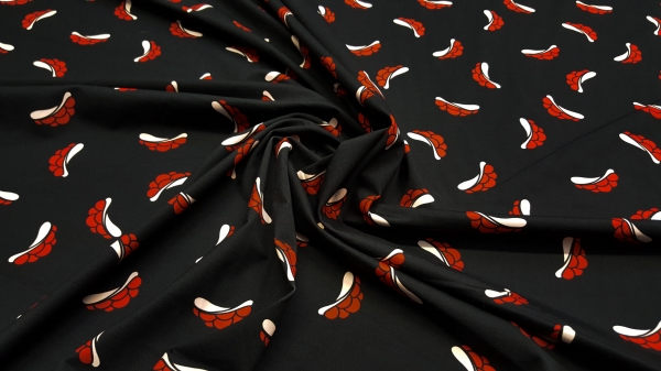 Bollenhut Bollenhüte Bollenhut Taft Polyester Taft Bollenhut Microfaser Bollenhut Jacquard Stoff Bollenhutstoff Stoff mit Bollenhut Stoff mit Bollenhüten Schwarzwaldstoff Trachtenstoff Schwarzwälder Stoff Deco-Line Eigenproduktion