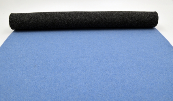 3mm dick - Felt - Filz zweifarbig - dunkelgrau - blau, Filz - Doublefelt - Zweifarbiger Filz hellblau - dunkelgrau - Bastelfilz 3mm stark - 3mm dicker Filz Taschenfilz zweifarbig