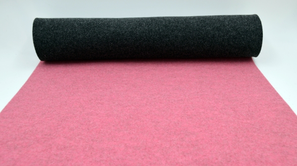 3mm dick - Felt - Filz zweifarbig - grau rosa Filz - Doublefelt - Zweifarbiger Filz rosa - dunkelgrau - Bastelfilz 3mm stark - 3mm dicker Filz Taschenfilz zweifarbig