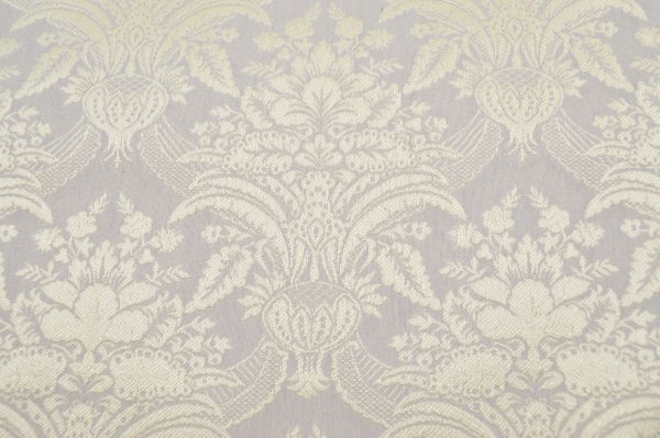 Jacquard, Polyester-Jacquard, idealer Stoff für Polsterungen - Vorhänge - Dekostoff - auch für mittelalterliche Kostüme - Gewandungen - altes Jacquardmuster mit Blumendesign - Rankendesign - Vorhangstoff mit Blumenmuster Stoff mit Ornamenten Barockstoff