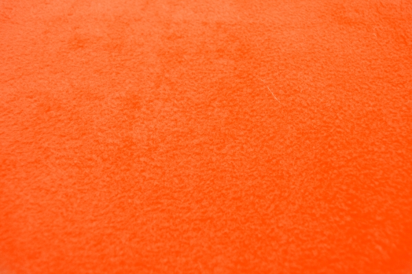 Verkehrs-Pylonenfarbe, Fleece Pylone in neon-orange, Polyester-Fleece in knalligem Neon-Orange, Pylonen Fleece