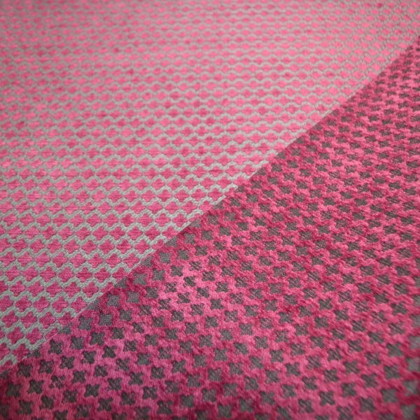 Chenille cyclam Jacquard lila pinker Jacquardstoff Chenillestoff Chenillegarn cyclam  Möbelstoff Möbelbezugsstoff Möbelpolsterstoff Sofastoff Batraz cyclam