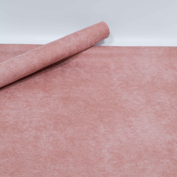Kunstleder rosa meliert Velourlederimitat rosa melierter Polsterstoff rosa Kunstleder rosa melange Möbelbezugsstoff rosa rosafarbener Möbelstoff - Ellison 9180 - Rolls 0089