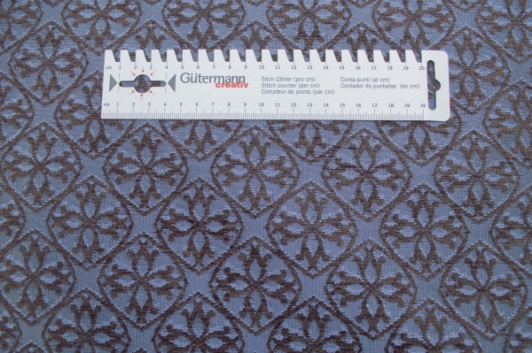 Chenille, Jacquard, Jacquardstoff, Chenillestoff,  dunkelbrauner Chenille Chenillegarn Möbelstoff, Möbelbezugsstoff, Möbelpolsterstoff, Sofastoff Barockstoff