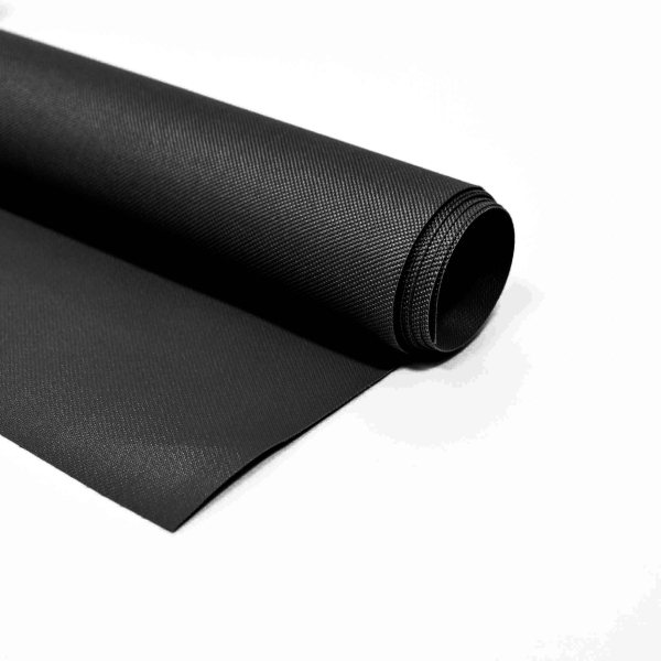 Schwarzer Outdoor uni Polyester outdoor schwarz PVC PVC-versiegelt beschichteter Stoff schwarz  Beschichteter Outdoorstoff schwarzer Polyester