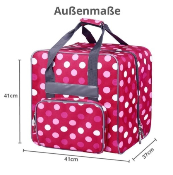 Overlocktasche rosa dotty pink Tasche Overlock Universaltasche für Overlocktasche rosa Tasche für die Overlock BabySnap Overlocktasche rosa BabySnap Overlocktasche rosa