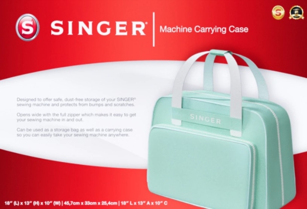 Singer Nähmaschinentasche Nähmaschinen Tasche Universaltasche für Nähmaschinen Overlocktasche Tasche für die Overlock Nähmaschinentaschen mint Singer mint