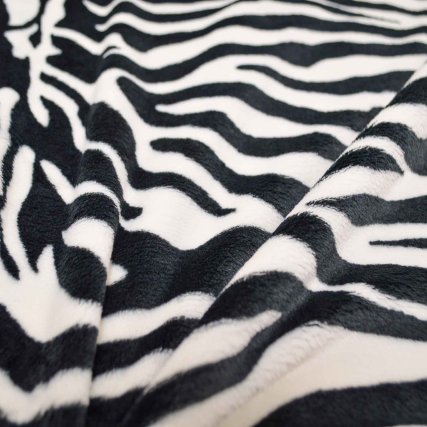 1470-Wellness Mama Zebra Fleece Microfaserfleece Zebra Zebrafell Wellnessfleece Zebra Streifen Zebrastreifen   Happyfleece Fleece Wellnessfleece zweifarbig Softfleece Dudufleece Doudou doppelseitiger Wellnessfleece