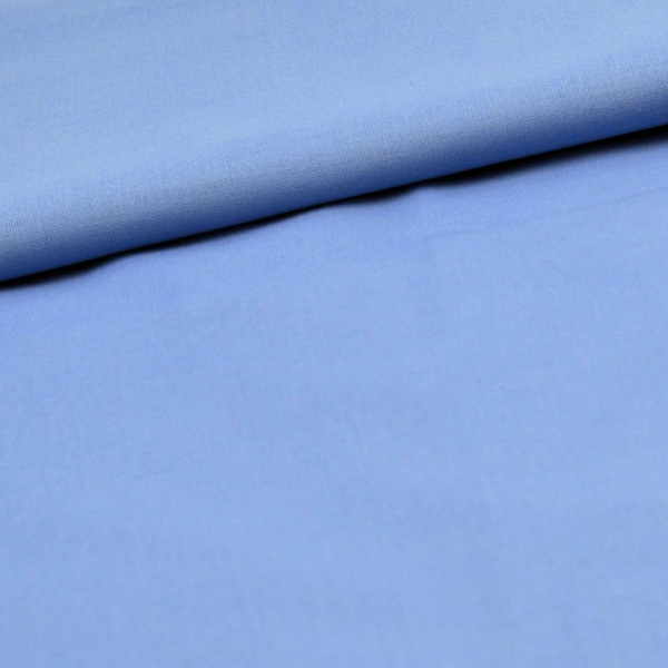 blaues Fahnentuch mittelblauer Baumwollstoff Leindwandbindung 100 % Baumwolle blau