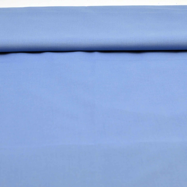 blaues Fahnentuch mittelblauer Baumwollstoff Leindwandbindung 100 % Baumwolle blau