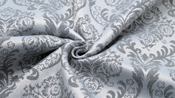 Interieurstoff Jacquard, Polyester-Jacquard, idealer Stoff für Polsterungen - Vorhänge - Dekostoff - auch für mittelalterliche Kostüme - Gewandungen - altes Jacquardmuster mit Blumendesign - Rankendesign - Vorhangstoff mit Blumenmuster Stoff mit Ornamente